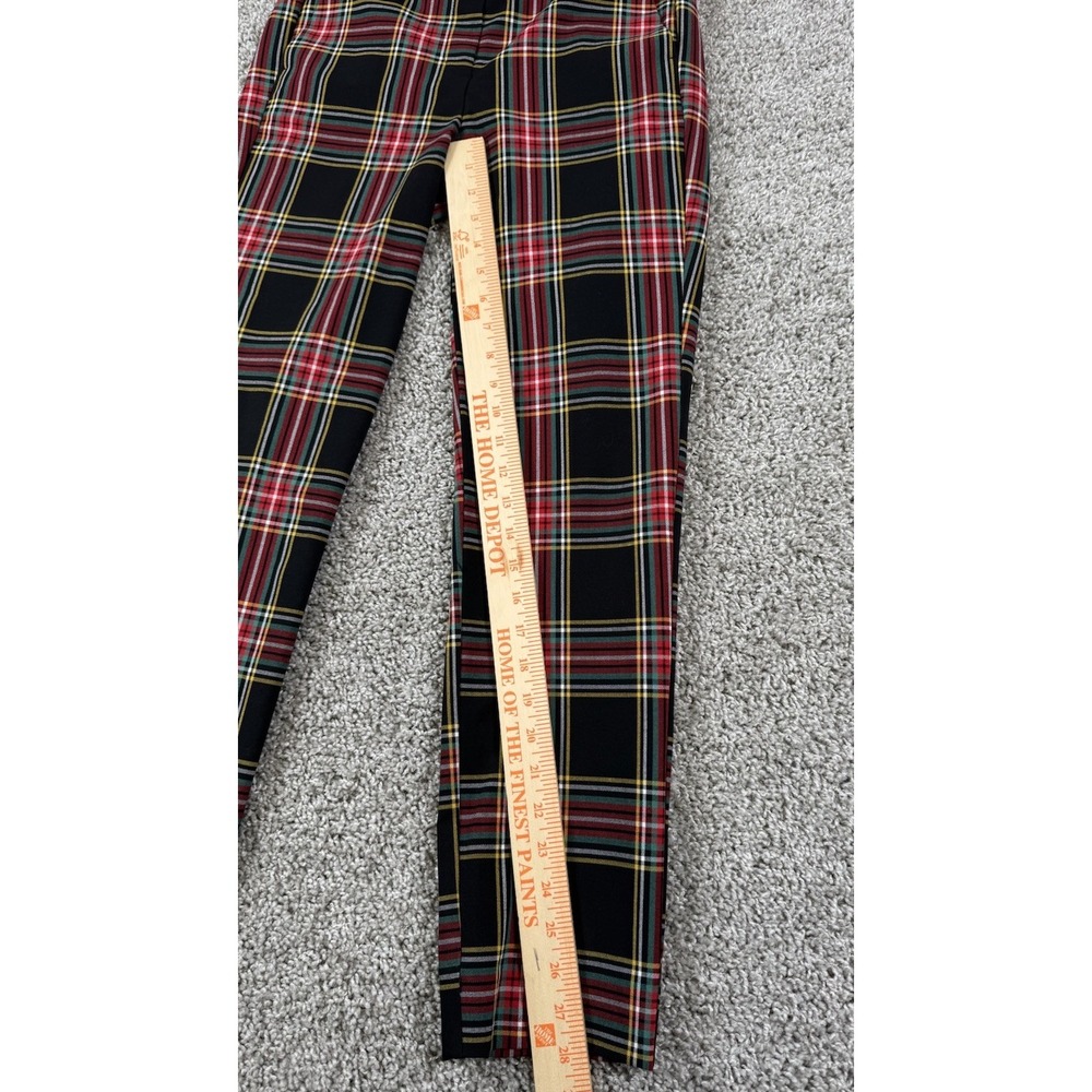 J Crew Ruby Full Length Pant Holiday Red Tartan Plaid‎ 2 Petite - Picture 8 of 8